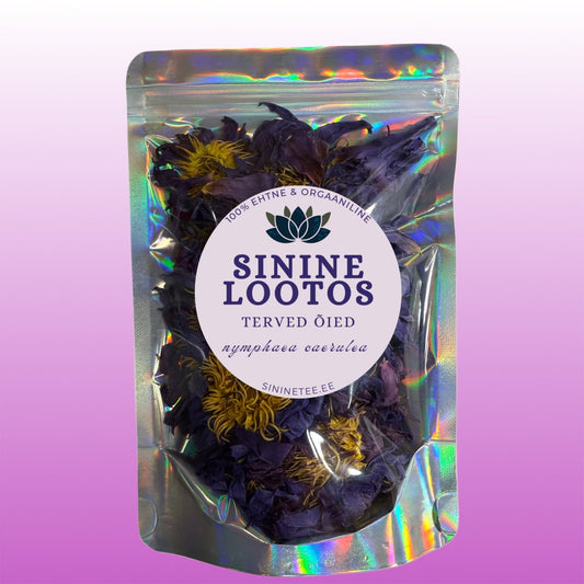 Blue Lotus flower • Sinine Lootos • terved õied - Sinine Tee